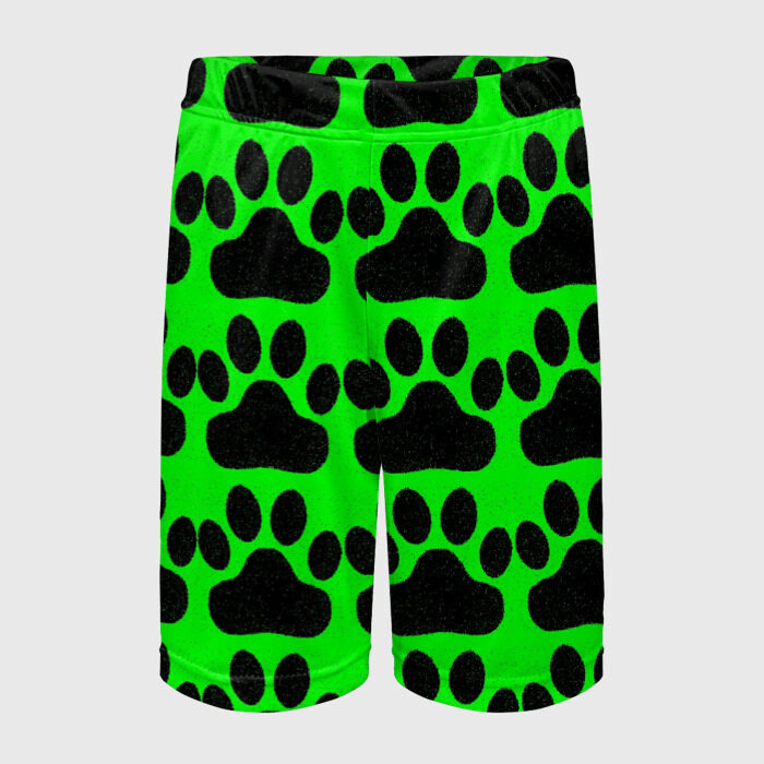 Детские спортивные шорты 3D КОШКА на ТРАВЕ фото