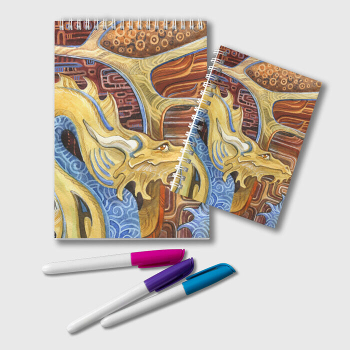 Блокнот узорчатый дракон фото