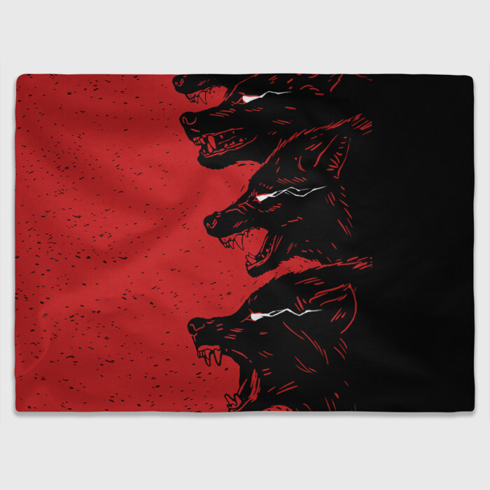 Плед 3D Evil Wolves фото