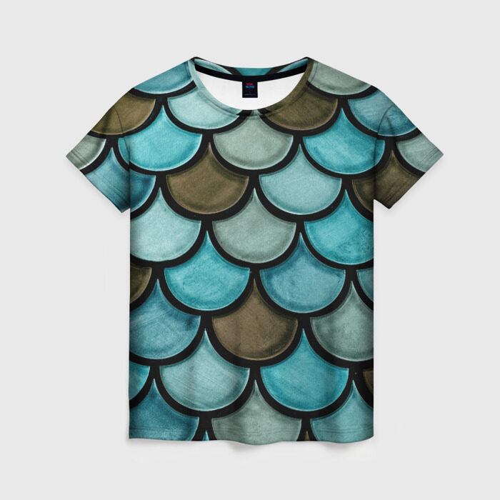 Женская футболка 3D Кожа дракона фото