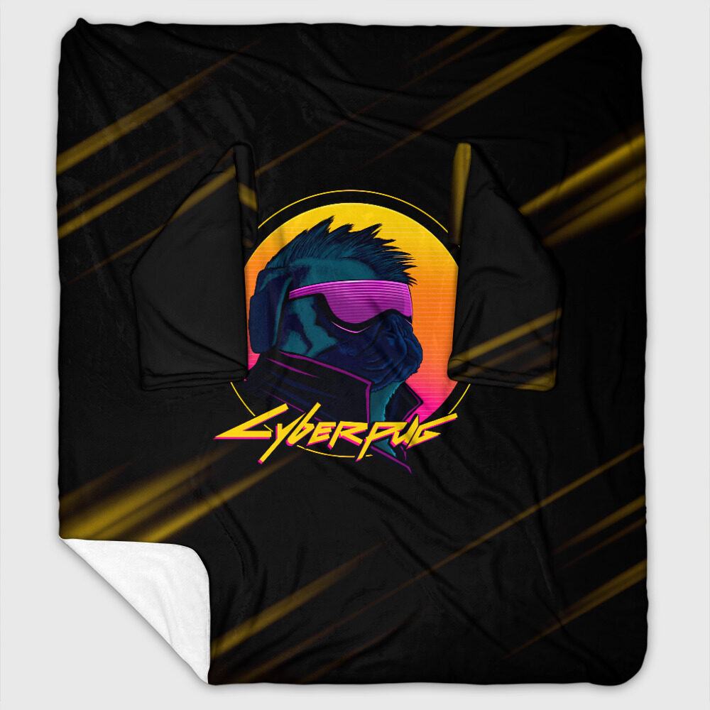 Плед с рукавами CyberPUG фото