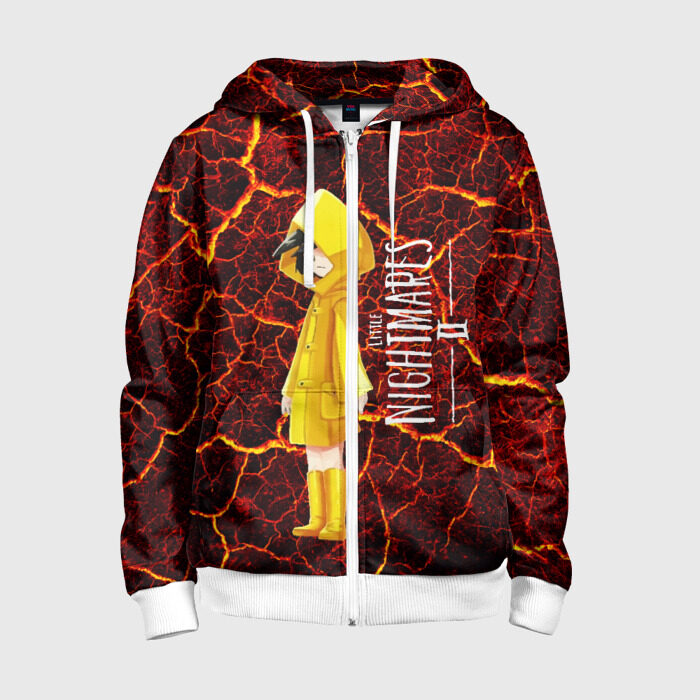 Детская толстовка 3D на молнии Little Nightmares 2 фото