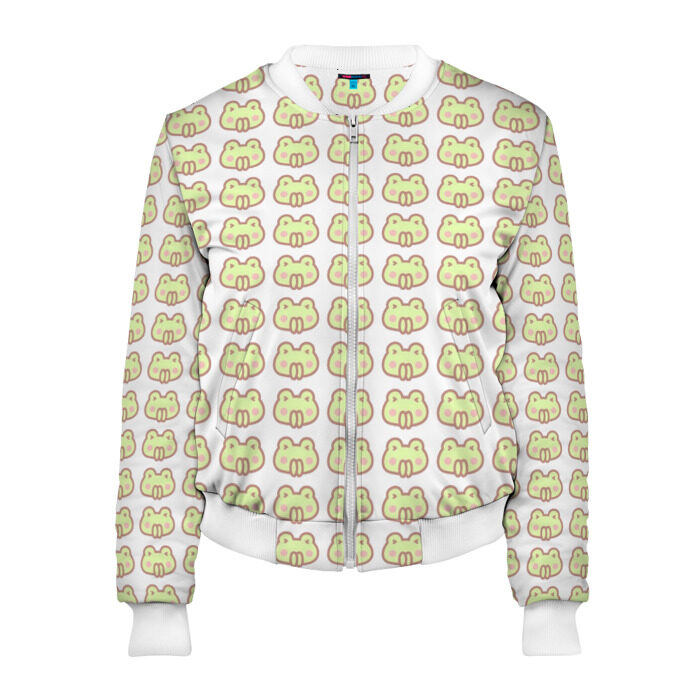 Женский бомбер 3D лягушечки фото