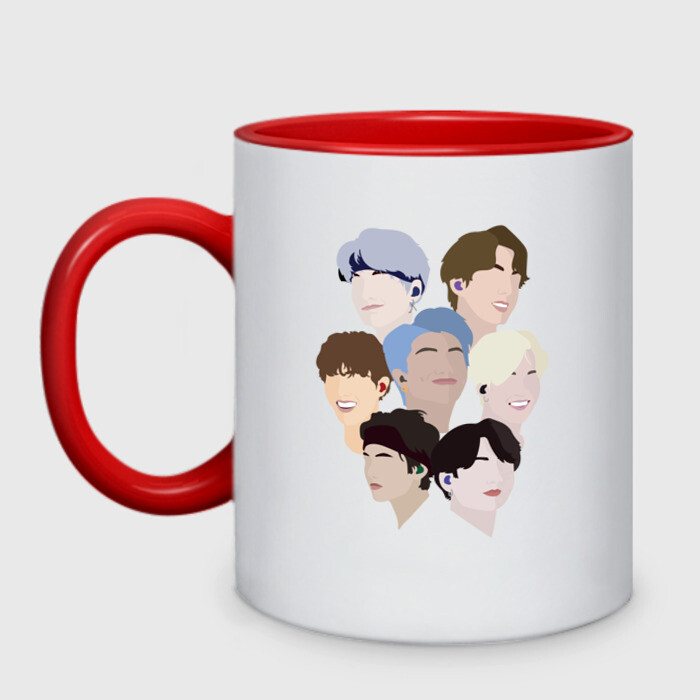 Кружка двухцветная Группа БТС Bangtan Boys BTS K-pop фото