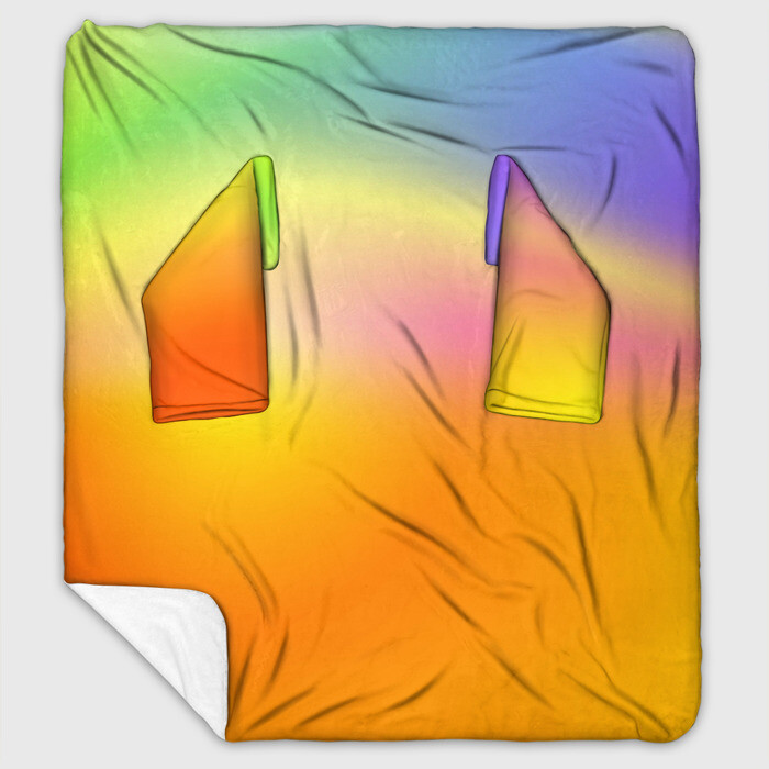 Плед с рукавами Желтый градиент фото