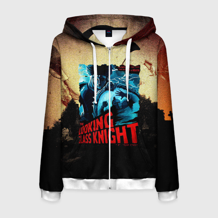 Мужская толстовка 3D на молнии darksouls : glass knight фото