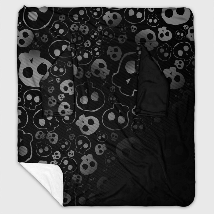 Плед с рукавами ART SKULL фото