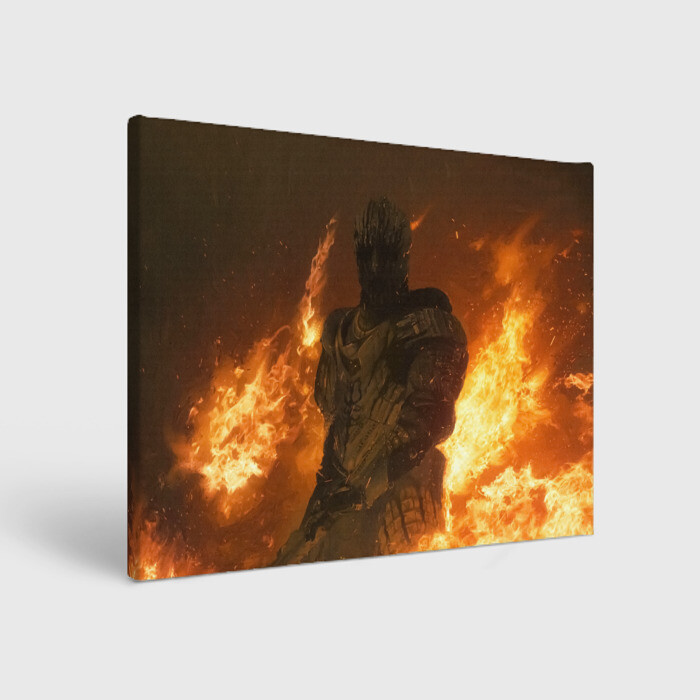 Холст прямоугольный MORTAL SHELL WARRIOR фото