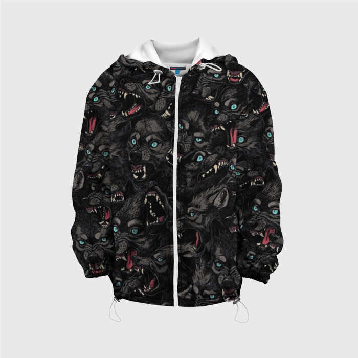 Детская куртка 3D Волки | Wolwes фото