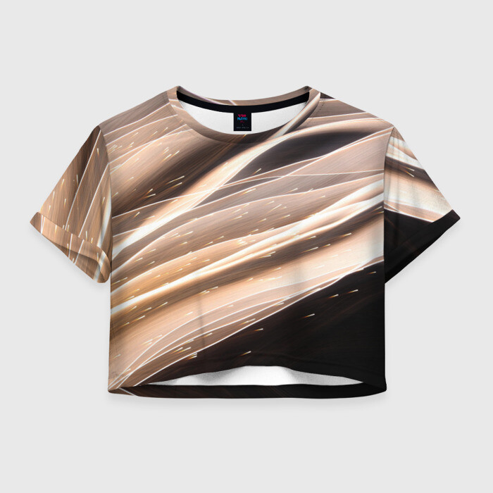 Женская футболка Crop-top 3D МлеЧныЙ Путь фото