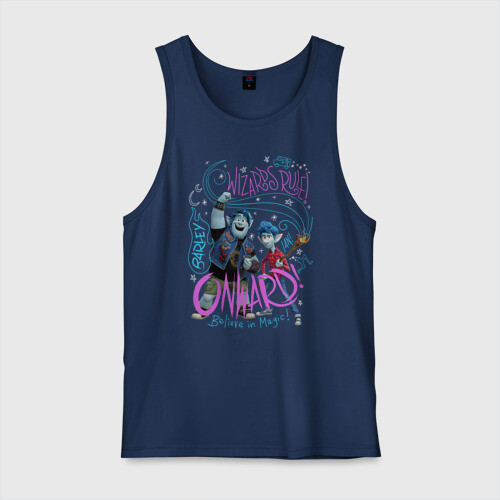 Мужская майка хлопок Onward | Wizards Rule! фото