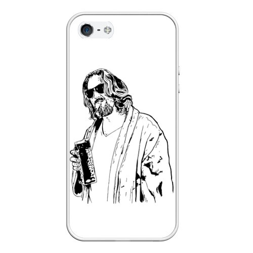 Чехол для iPhone 5/5S матовый Большой Лебовски Big Lebowski фото