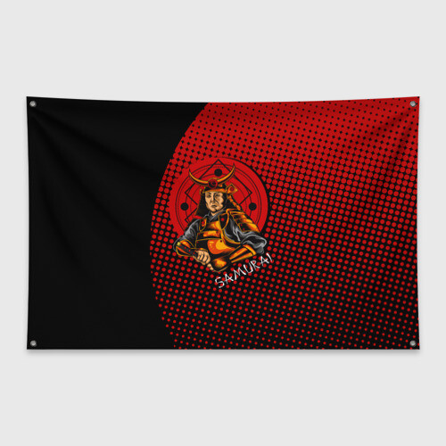 Флаг-баннер Самурай фото