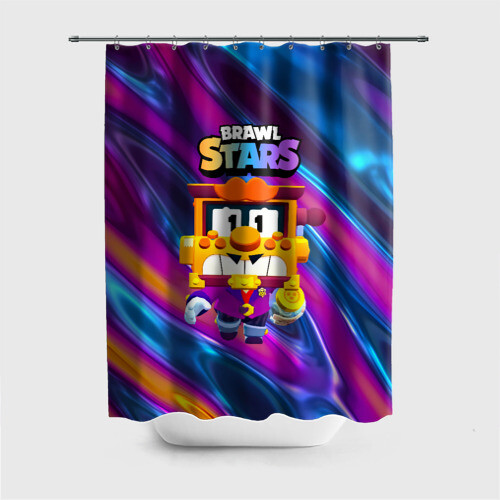 Штора 3D для ванной Грифф Griff Brawl Stars фото