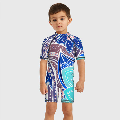 Детский купальный костюм 3D ЯрКие ЦветЫ фото