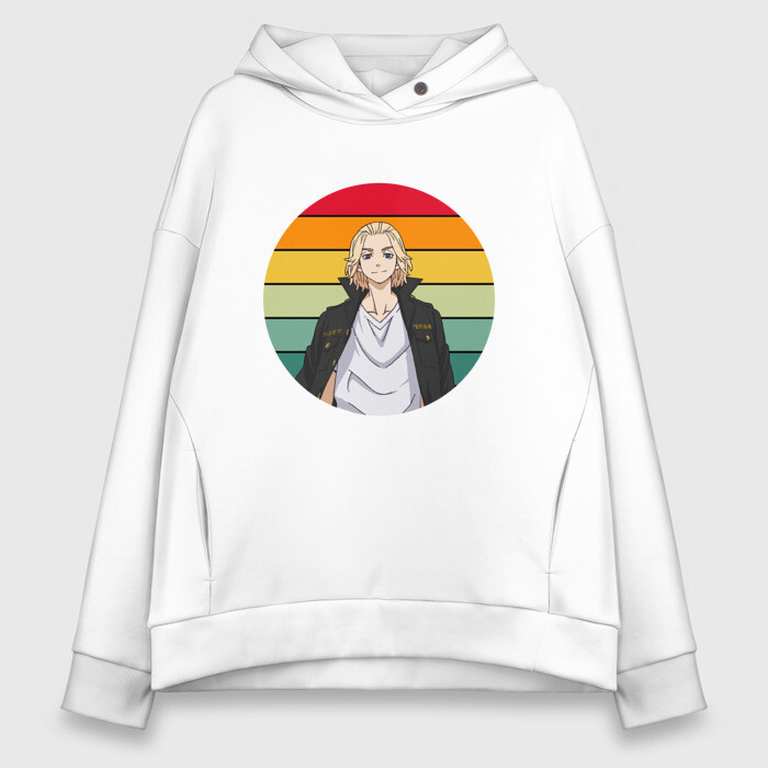 Женское худи Oversize хлопок МИККИ | MIKEY фото