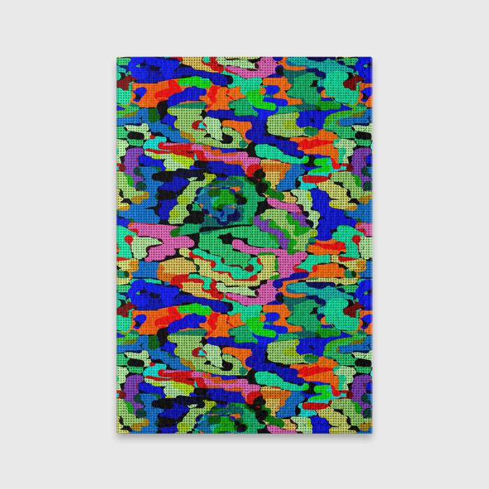 Обложка для паспорта матовая кожа Абстрактный милитари  фото