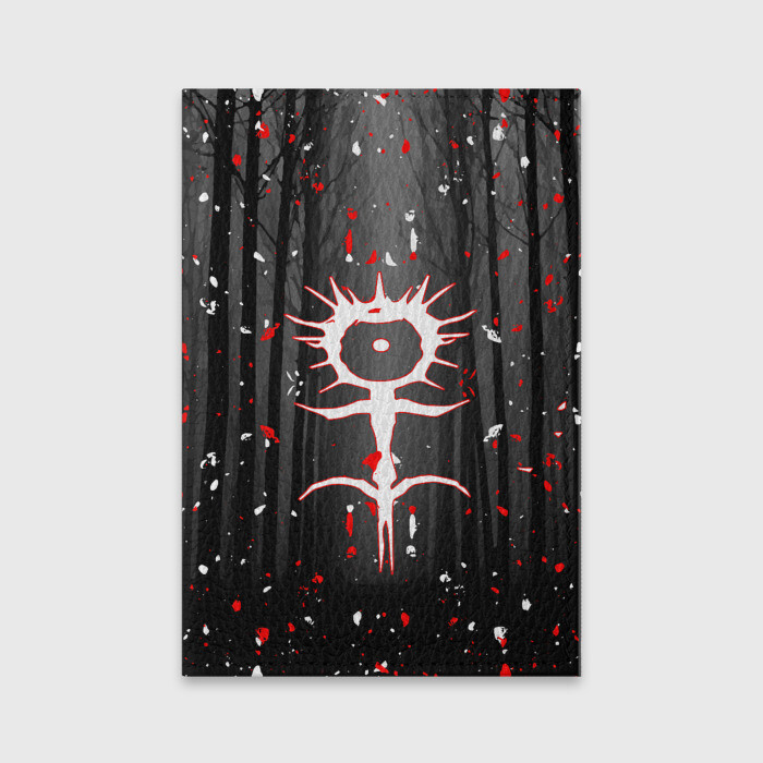 Обложка для паспорта матовая кожа GHOSTEMANE. фото