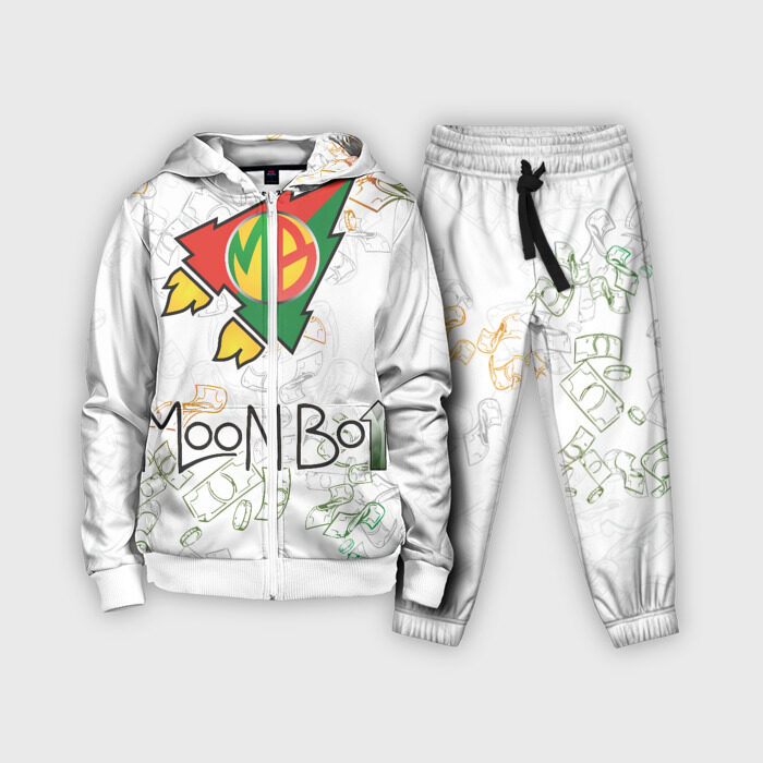 Детский костюм 3D Moon bot money logo фото