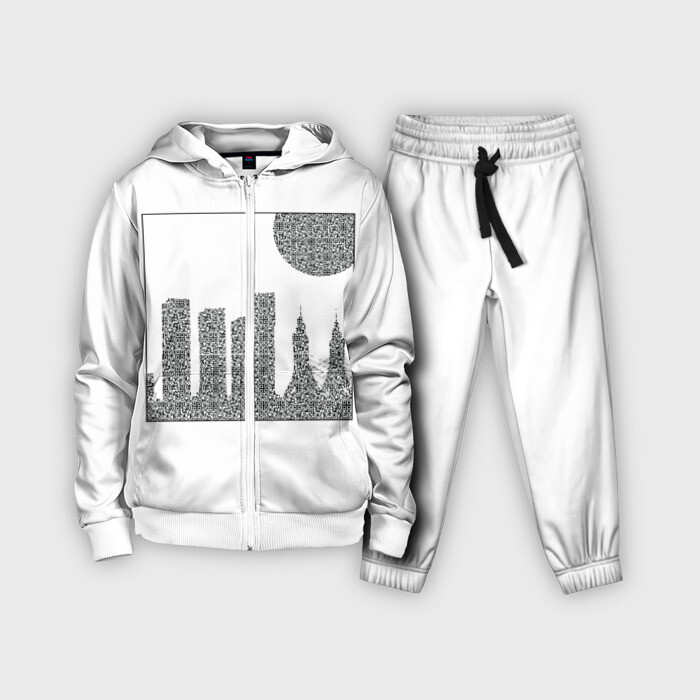 Детский костюм 3D QR Town без фона фото