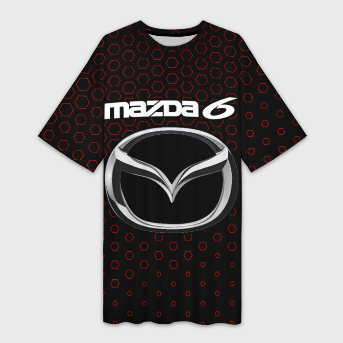 Платье-футболка 3D MAZDA 6  Соты фото