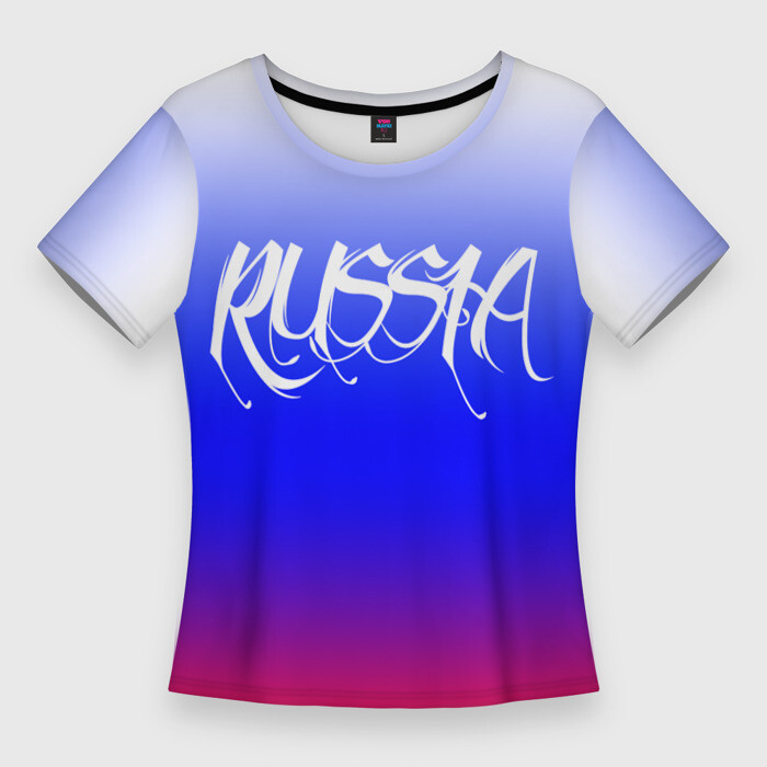 Женская футболка 3D Slim Градиент 